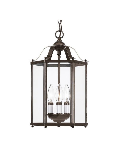 Product image for Bretton 3 Light Convertible Semi-Flush/Pendant - Heirloom Bronze
