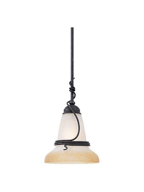 Product image for Sea Gull Lighting 6146-185 1-Lamp 8/13.5/100 W 120 Volt Forged Iron Medium A19 Pendant Light Fixture