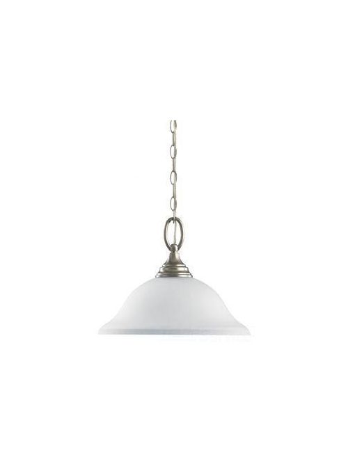 Product image for Sea Gull Lighting 65625-962 1-Lamp 8/13.5/150 W Brushed Nickel Medium A19 Pendant Light Fixture