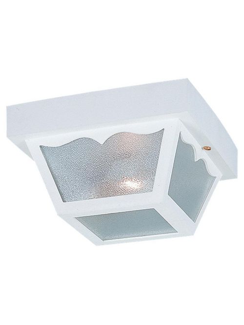Product image for 2 Light Outdoor Flush Mount - White