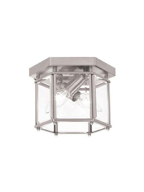 Product image for Bretton 2 Light Flush Mount - Brushed Nickel
