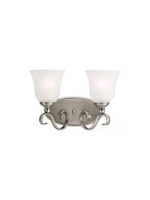Product image for VCLGT 44380-965 100W 120V MEDIUM A ANTIQUE BRUSHED TWO LIGHT BATH BAR FIXTURE