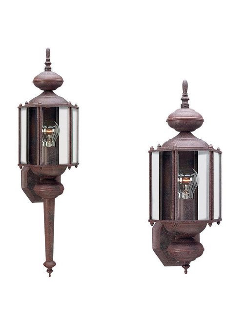 Product image for Sea Gull Lighting 8510-26 1-Lamp 8/13.5/100 W 120 Volt Sienna Medium A19 Wall Mount Light Fixture