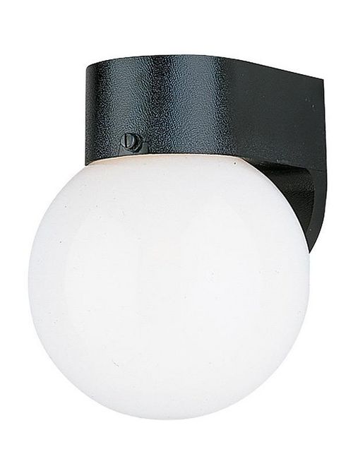 Product image for Sea Gull Lighting 8753-68 1-Lamp 60 W 120 Volt Black Medium A19 Wall Mount Light Fixture