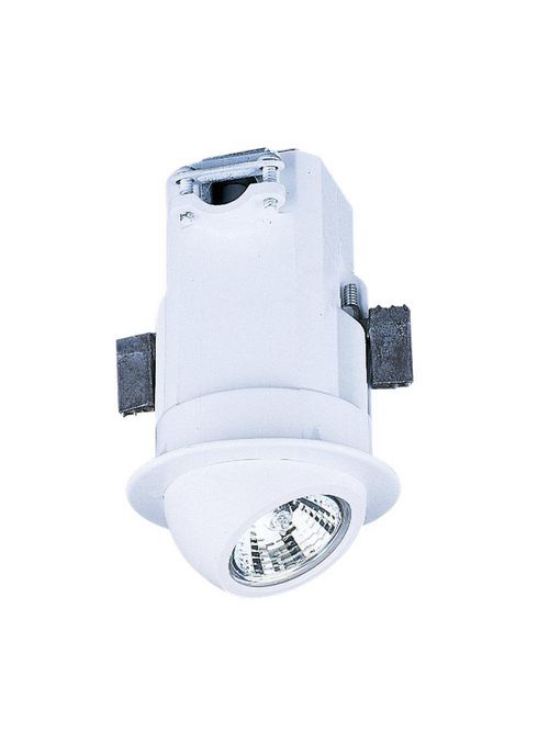 Product image for Sea Gull Lighting 9424-15 20 W 12/24 Volt White Non-IC GU4 MRC11 Halogen Mini-Recessed Light Housing