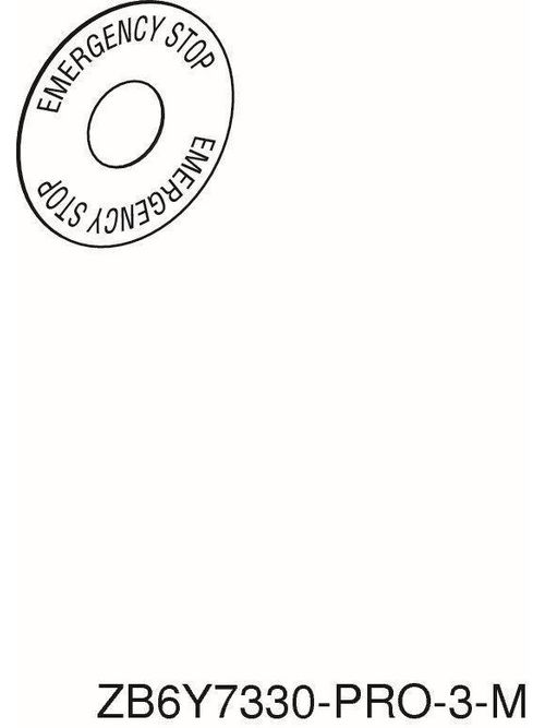 Product image for Square D ZB6Y7330 16 mm Yellow Circular Legend Plate