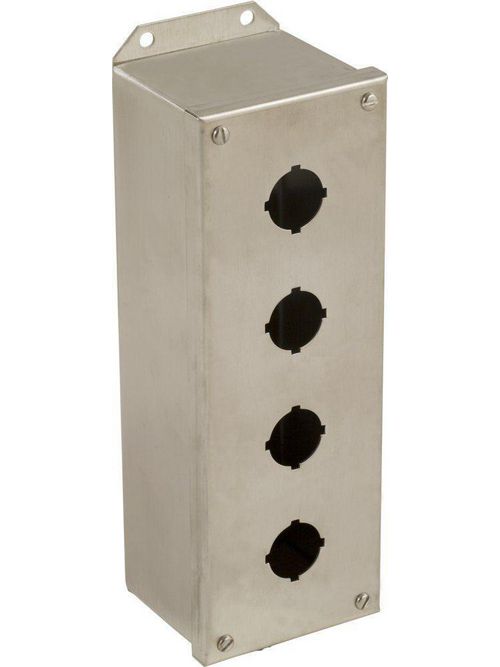 Product image for Square D 9001KYSS4 4.18 x 12.74 x 3.63 Inch NEMA 1/3/4/4X/13 4-Hole Push Button Control Station Enclosure