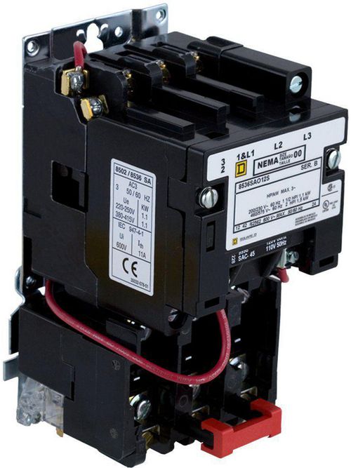 Square D 8536SBO4V02S 110/120 VAC 18 Amp 5 Hp 5-Pole Open Type Full ...