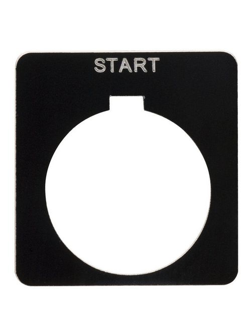 Product image for Square D 9001KN201BP Type K 30 mm Push Button Legend Plate