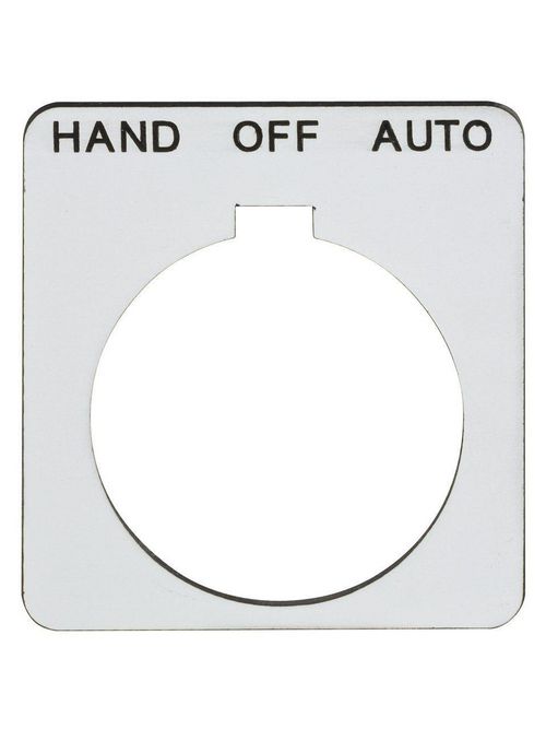 Product image for Square D 9001KN260WP Type K 30 mm Push Button Legend Plate