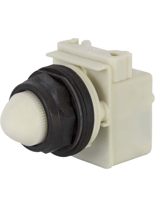Product image for Square D 9001SKP1W9 30 mm 120 VAC White Lens Plastic Bezel Standard Round Pilot Light