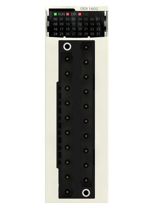 Product image for Square D BMXDDI1602H 3.5 mA 24 VDC 2.5 W PLC DC Discrete Input Module