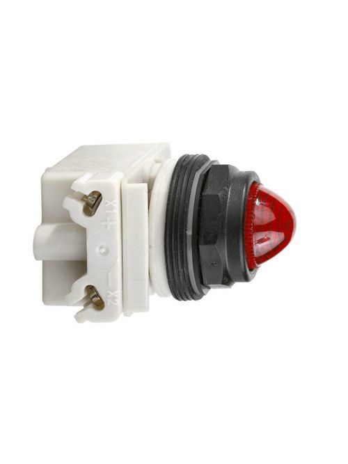 Product image for Square D 9001SKP38R9 30 mm 120 VAC/VDC Red Lens Plastic Bezel Incandescent Standard Octagonal Pilot Light