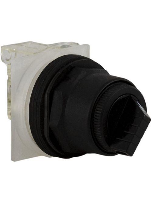 Product image for Square D 9001SKS11BH1 30 mm 10 Amp 600 VAC/VDC 1NO 1NC 2-Position Round Knob Non-Illuminated Selector Switch