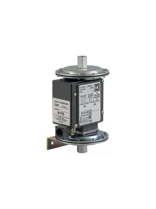 Product image for TES 9012GGW1S106 480 VAC SPDT 2-Circuit 0.25 to 10 PSIG Adjustable Differential Pressure Switch