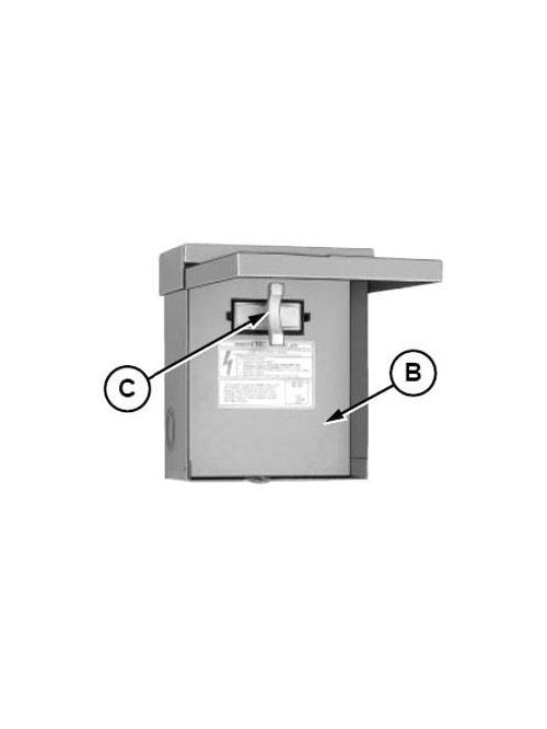 Product image for Square D 9632584 Fusible/Non-Fusible Air Conditioner Disconnect Pullout Head
