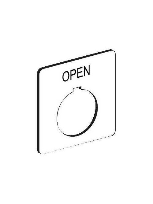 Product image for Square D 9001KN109WP Type K 30 mm Push Button Legend Plate