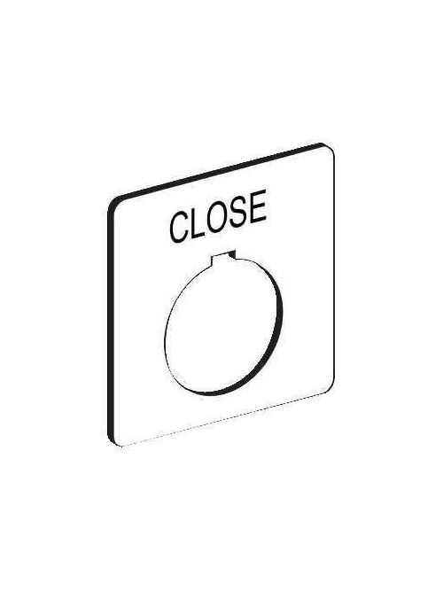 Product image for Square D 9001KN108WP Type K 30 mm Push Button Legend Plate