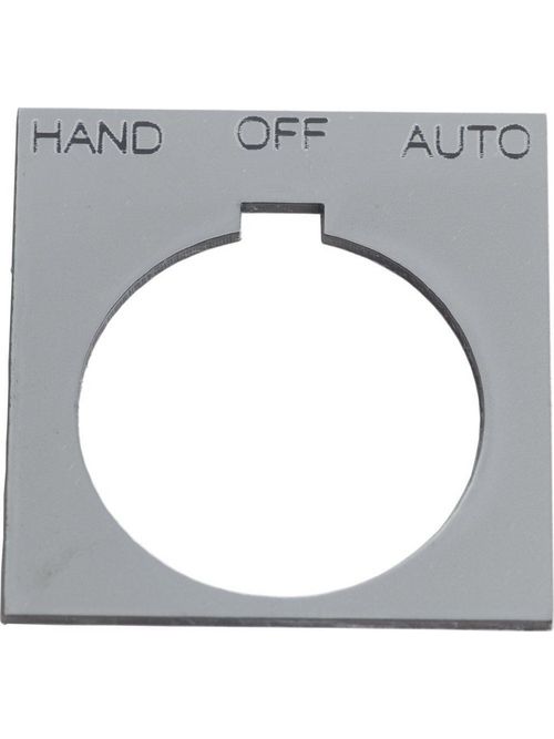 Product image for Square D 9001KN260SP Type K 30 mm Push Button Legend Plate