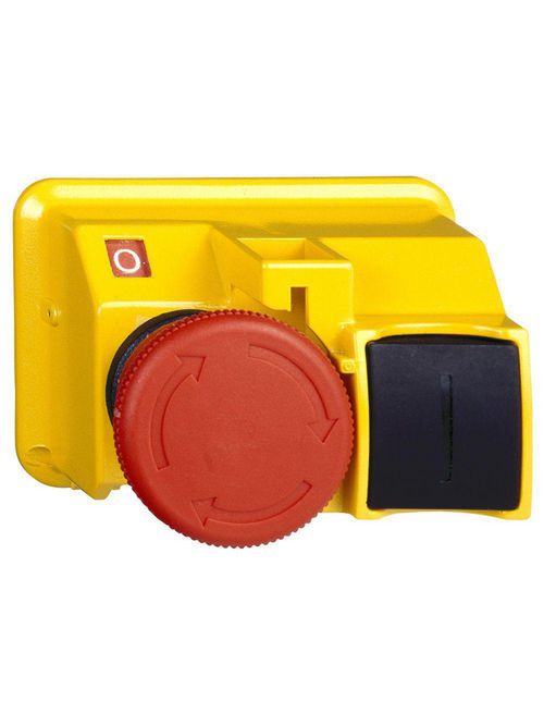 Product image for Square D GV2K031 40 mm IP55 Mushroom Red Manual Starter Push Button Kit