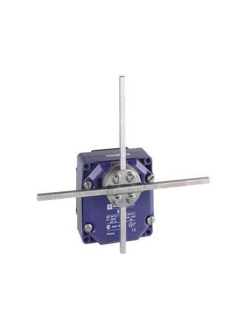 Product image for TES XCRF17 Limit switch, Limit switches XC Standard, XCR, metal stay put T rods lever square rod 6 mm, 2X(1NC+NO)