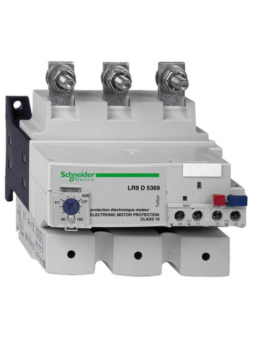 Product image for Square D LR9D5367 600 Volt 100 Amp 3-Pole Screw Clamp Terminal Solid State Thermal Overload Relay