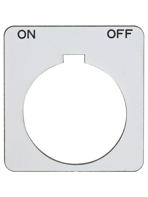 Product image for Square D 9001KN245WP Type K 30 mm Push Button Legend Plate