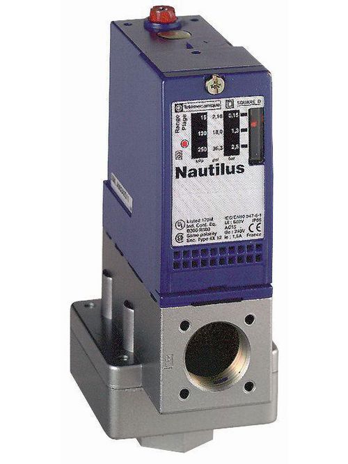 Product image for TES XMLB020A2S13 pressure switch XMLB 20 bar - adjustable scale 2 thresholds - 1 C/O