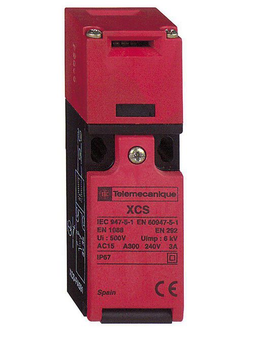 Product image for TES XCSPA693 Safety switch, TES Safety switches XCS, plastic XCSPA, 1 NO + 1 NC, slow break, 1 entry tapped 1/2" NPT