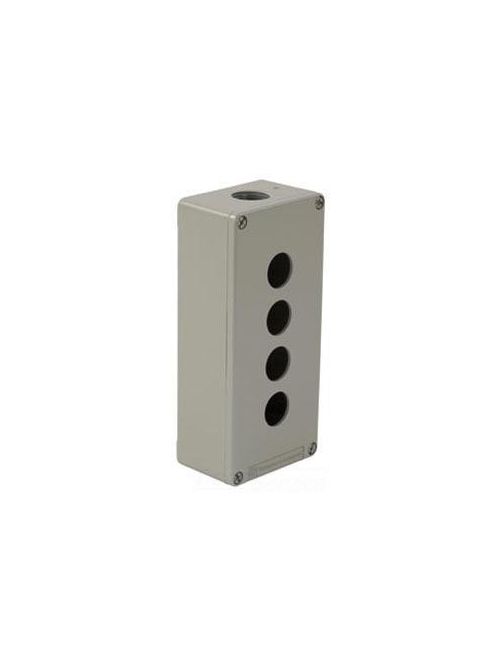 Product image for Square D XAPG39804 6.90 x 3.15 x 3.03 Inch NEMA 4/13 RAL 7032 Gray Painted Die-Cast Zinc Alloy Push Button Enclosure