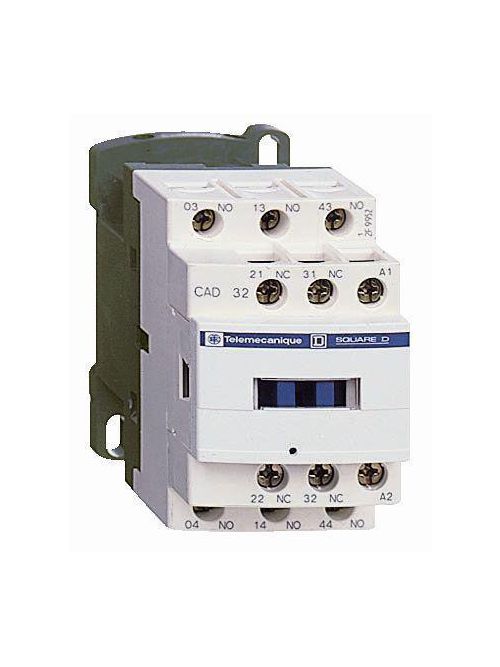 Product image for Square D CAD32T7 220 VDC 10 Amp 5-Pole 3NO 2NC IEC Control Relay