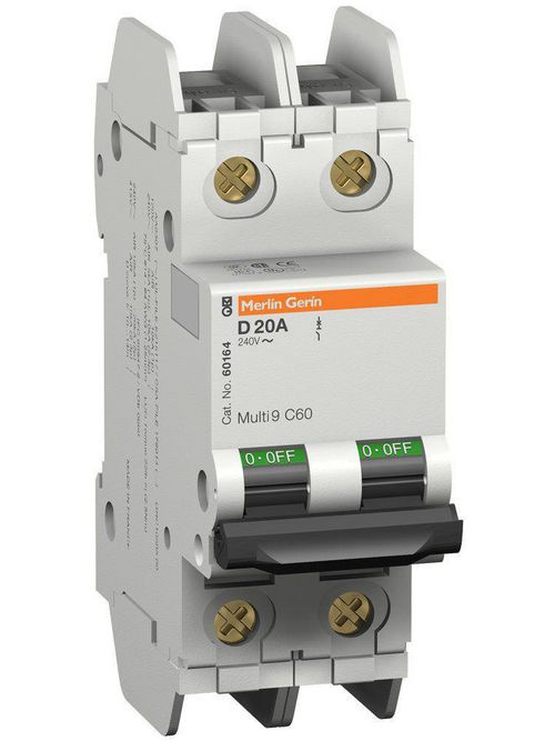 Product image for Square D 60154 240 Volt 2 Amp Miniature Circuit Breaker