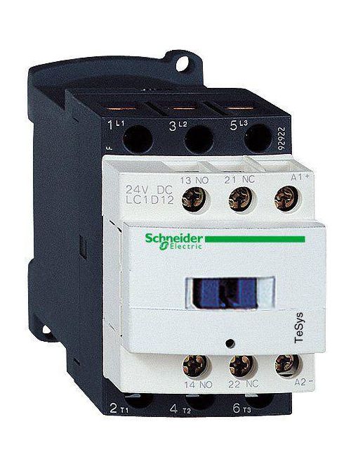 Product image for Square D LC1D12E7 600 VAC 12 Amp 3-Pole 1NO 1NC Screw Terminal Full Voltage Non-Reversing IEC Contactor