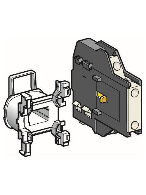 Product image for Square D LAD8N02 600 Volt 10 Amp 2NC Screw Clamp Terminal Auxiliary Contact Block