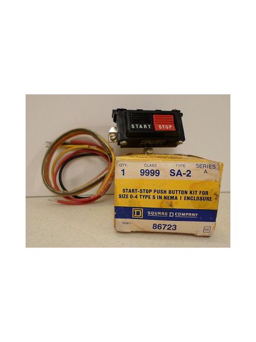 Product image for Square D LA9CA06GT NEMA 1 Start/Stop Enclosed Combination Starter Push Button Kit