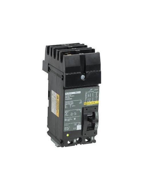Product image for Square D FA22020AC 2-Pole 20 Amp 240 Volt Thermal Magnetic Molded Case Circuit Breaker