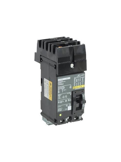 Product image for Square D FA24090AC 2-Pole 90 Amp 480 Volt Thermal Magnetic Molded Case Circuit Breaker