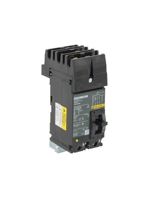 Product image for Square D FA26100AB 2-Pole 100 Amp 600 Volt Thermal Magnetic Molded Case Circuit Breaker