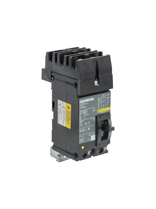 Product image for Square D FA26100AC 2-Pole 100 Amp 600 Volt Thermal Magnetic Molded Case Circuit Breaker