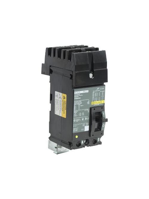 Product image for Square D FH26020AC 2-Pole 20 Amp 600 Volt Thermal Magnetic Molded Case Circuit Breaker