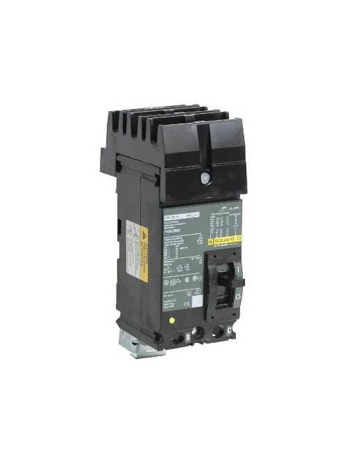 Product image for Square D FH26020BC 2-Pole 20 Amp 600 Volt Thermal Magnetic Molded Case Circuit Breaker
