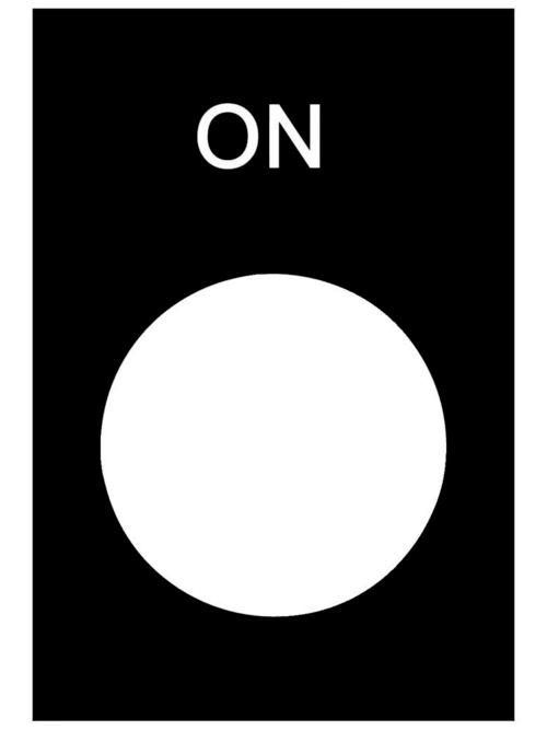 Product image for Square D ZB2BY2311 30 x 40 mm White/Black PVC On Standard Legend Plate