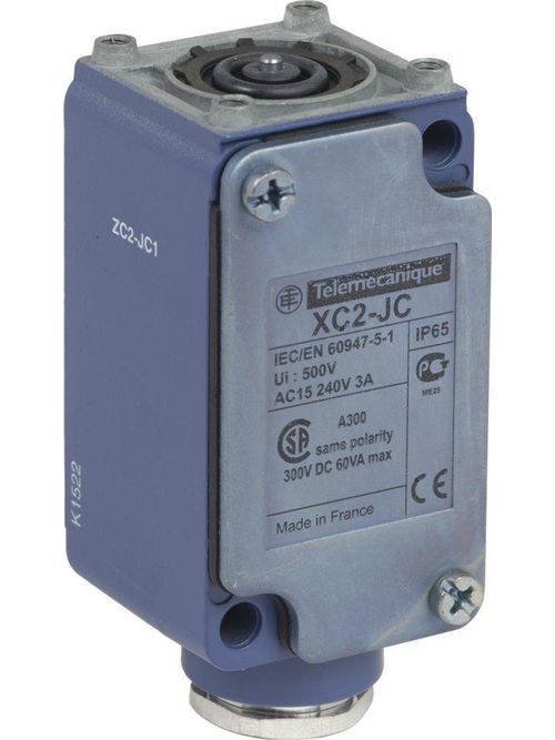 Product image for TES ZC2JC1 Limit switch body, Limit switches XC Standard, ZC2J, fixed, without display, 1C/O