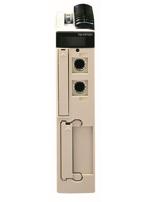 Product image for Square D TSXP57103M 4-Rack 512-Discrete 24-Analog I/O Programmable Automation Processor