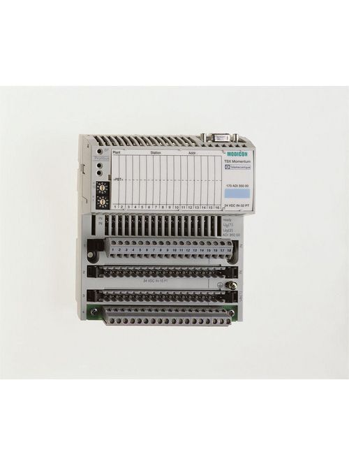 Product image for Square D 170ADI35000 125 x 47.5 x 141.5 mm 24 VDC 250 mA 32-Channel Discrete Input Base