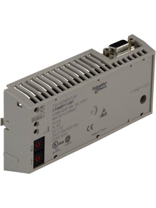 Product image for Square D 170NEF11021 5000 m 984 Data Format 1 Mbps Twisted Pair Cable Communication Adapter