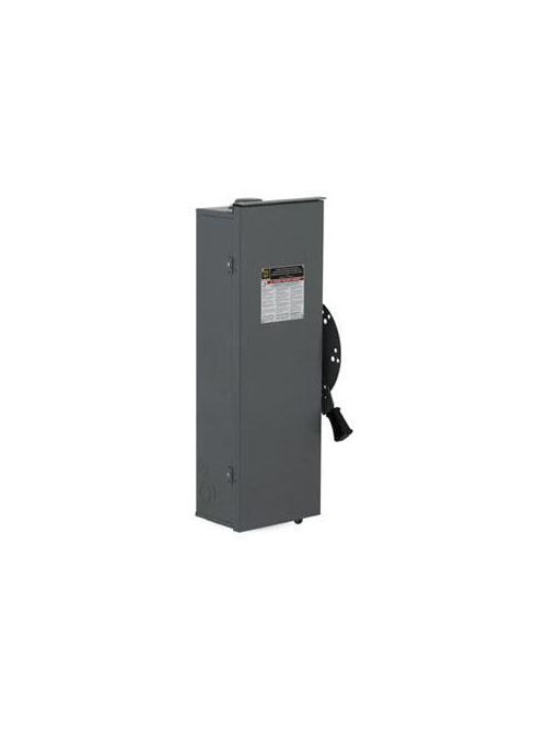 Product image for Square D DTU462AWK 600 VAC/VDC 60 Amp 60 Hp 4-Pole NEMA 12 Non-Fusible Double Throw Safety Switch