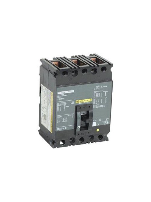 Product image for Square D FHP36100 600 Volt 100 Amp Molded Case Circuit Breaker