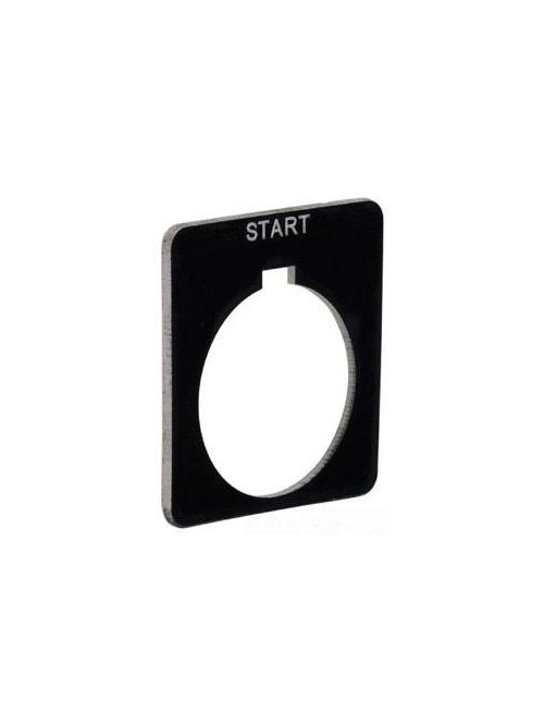 Product image for Square D 9001KN701BP 2.5 Inch Plastic White Start Square Push Button Standard Legend Plate