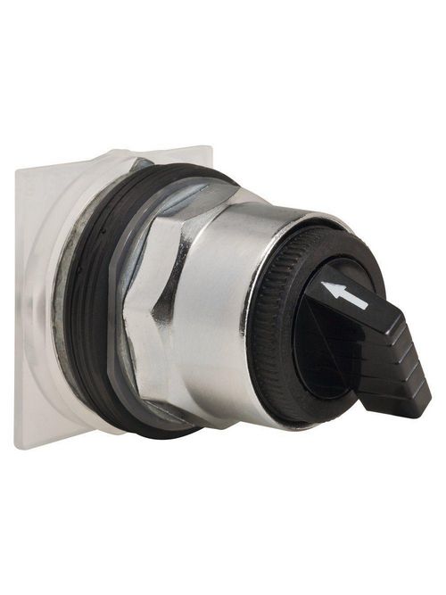 Product image for Square D 9001KS34B 30 mm 2-Position Black Maintained/Momentary Knob Non-Illuminated Selector Switch Operator